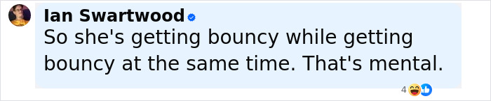 Comment from Ian Swartwood reacting to a post sparking fans’ thoughts on Simone Biles plastic surgery rumors. Comment from Ian Swartwood reacting to a post sparking fans’ thoughts on Simone Biles plastic surgery rumors.