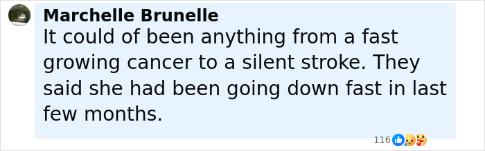 Comment by Marchelle Brunelle discussing Diane Keaton’s last moments revealed in 911 call, reflecting on health decline. Comment by Marchelle Brunelle discussing Diane Keaton’s last moments revealed in 911 call, reflecting on health decline.