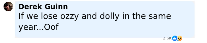 Comment on social media discussing Dolly Parton's sister raising alarm amid singer's health struggles. Comment on social media discussing Dolly Parton's sister raising alarm amid singer's health struggles.