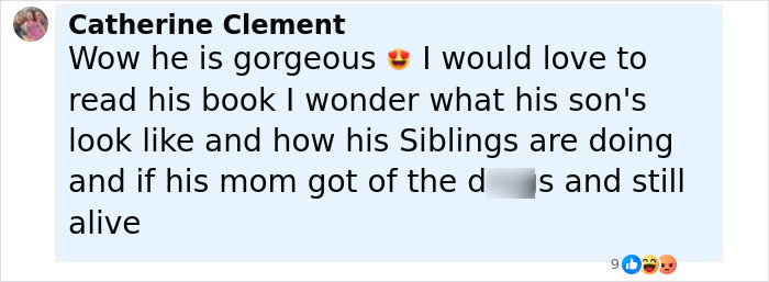Comment praising the world's hottest felon, wondering about his family and life updates. Comment praising the world's hottest felon, wondering about his family and life updates.