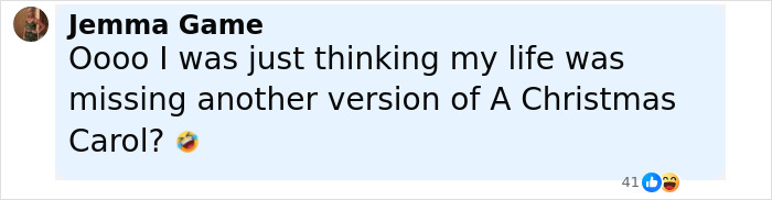 Text comment from Jemma Game reacting humorously, related to Johnny Depp’s new movie role backlash and criticism online. Text comment from Jemma Game reacting humorously, related to Johnny Depp’s new movie role backlash and criticism online.