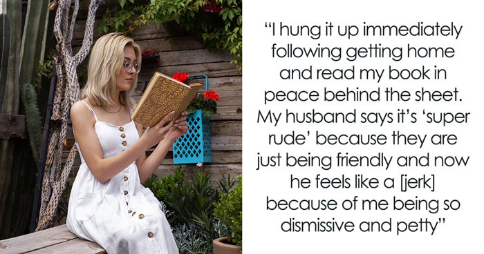 Mom Of 3 Is Fed Up With Autistic Neighbors’ Small Talk Attempts, Ends Up Installing A Privacy Sheet