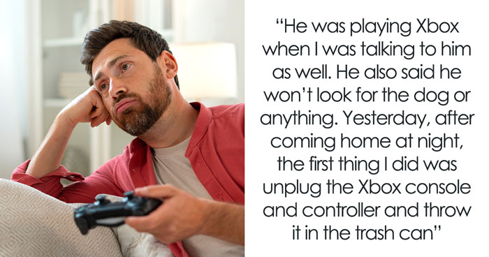 Manchild Refuses To Help Kid Look For Their Lost Dog As He’s Busy Playing, Wife Throws Xbox Away