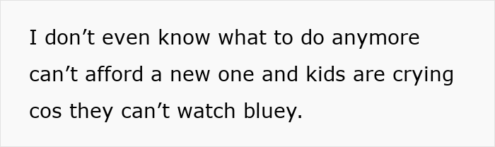 Man Refuses To Buy A New TV After His Son Smashed Theirs Out Of Anger