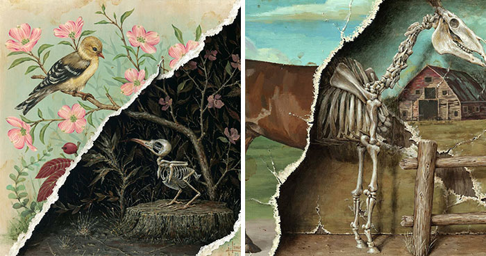 Artist Reveals What Lies Beneath The Surface In These Surreal Paintings (24 Pics)