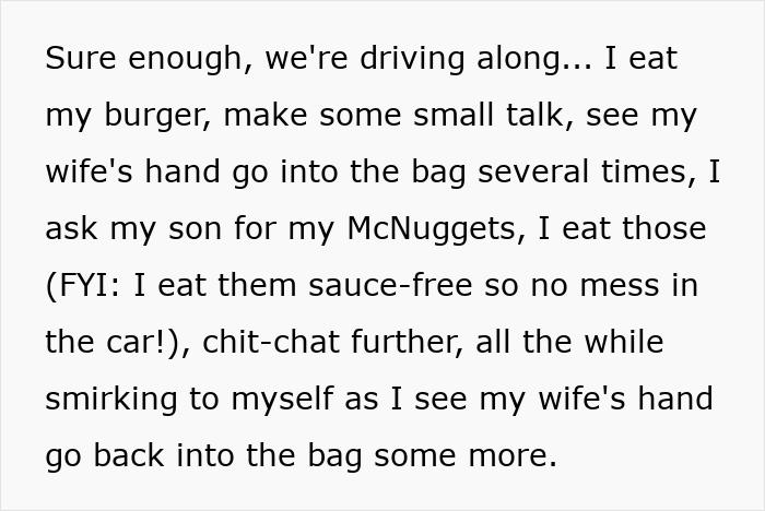 Man films his wife secretly in car to prove she eats his fries, leading to unexpected family drama and reactions. Man films his wife secretly in car to prove she eats his fries, leading to unexpected family drama and reactions.