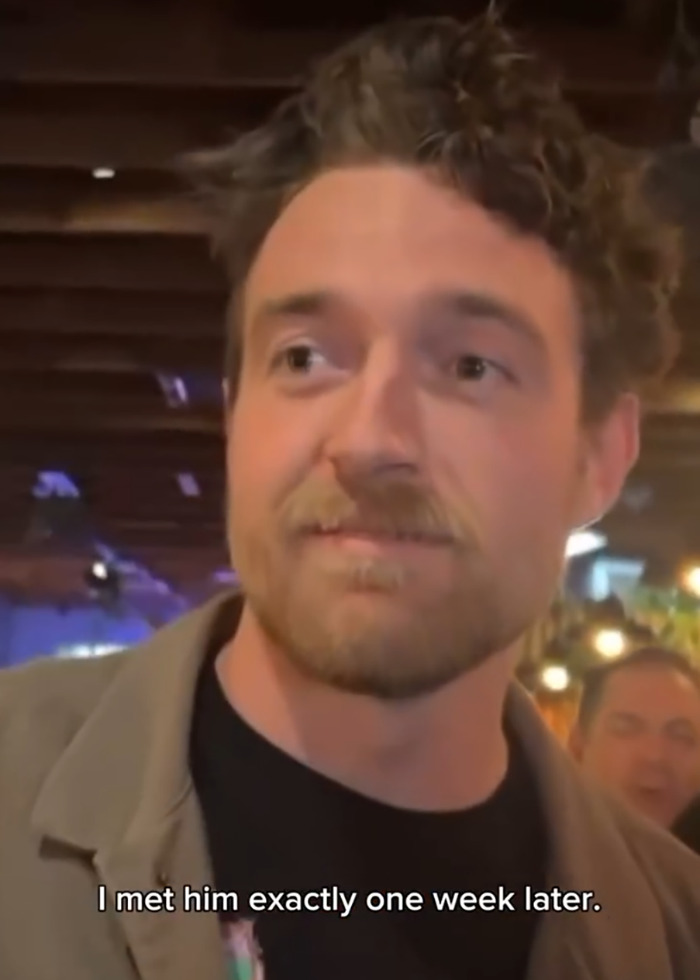 Man with curly hair and beard in casual jacket, related to viral psychic drawing impact on love life in eight days. Man with curly hair and beard in casual jacket, related to viral psychic drawing impact on love life in eight days.