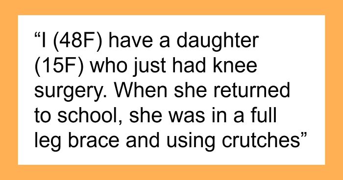 Mom Refuses To Discomfort Her Injured Daughter To Accommodate Autistic Kid’s Ritual, Gets Slammed