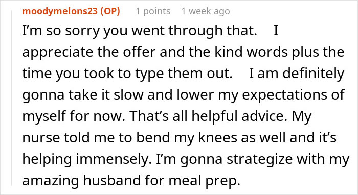 Woman coping without support after surgery, managing care for two kids, expressing emotional struggle and seeking help.