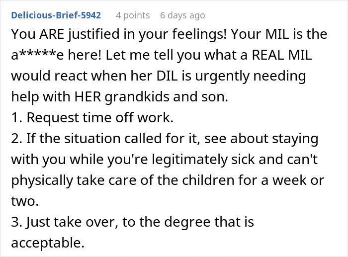 Text post expressing frustration over lack of support for woman with two kids after surgery, leading to emotional distress. Text post expressing frustration over lack of support for woman with two kids after surgery, leading to emotional distress.