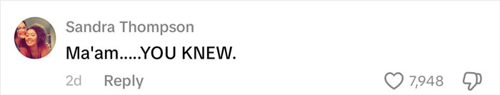Comment from Sandra Thompson on social media, responding to critics about Kansas City Karen viral incident. Comment from Sandra Thompson on social media, responding to critics about Kansas City Karen viral incident.