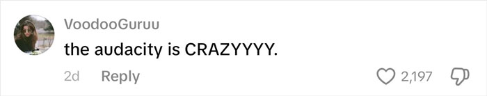 Screenshot of social media comment saying the audacity is CRAZYYYY with over 2,000 likes about Kansas City Karen incident. Screenshot of social media comment saying the audacity is CRAZYYYY with over 2,000 likes about Kansas City Karen incident.