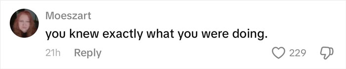 Comment on social media from user Moeszart saying you knew exactly what you were doing with 229 likes, related to Kansas City Karen controversy. Comment on social media from user Moeszart saying you knew exactly what you were doing with 229 likes, related to Kansas City Karen controversy.