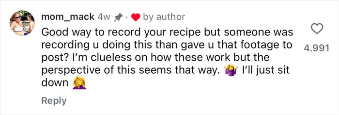 Text comment from a woman discussing the uncomfortable mistake after using Meta glasses to record vacation footage. Text comment from a woman discussing the uncomfortable mistake after using Meta glasses to record vacation footage.