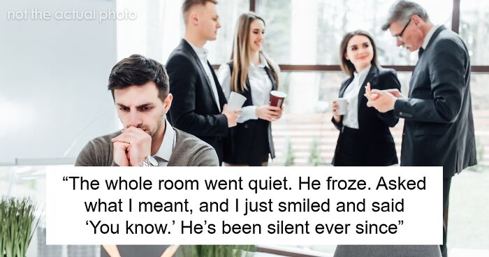 Guy Makes Fun Of Quiet Coworker, Stops Right Away After They Overhear His Secret