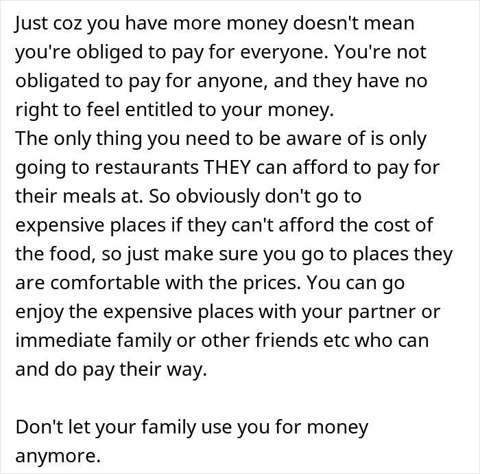 Text excerpt about a rich man refusing to pay for a cake his sister-in-law ordered behind his back.