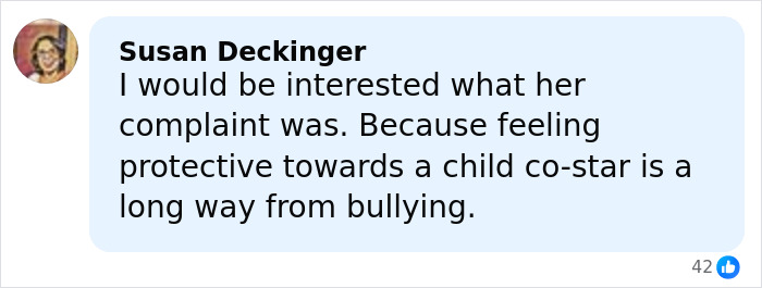 Social media comment discussing Millie Bobby Brown and David Harbour&rsquo;s complex relationship amid harassment allegations.