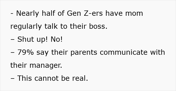 Nearly Half Of Gen-Z Workers Rely On Mom To Fight Their Battles At Work, And Bosses Aren&rsquo;t Impressed
