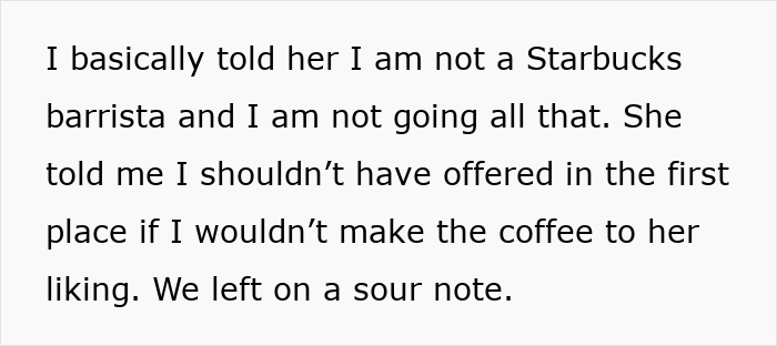 "I Can't Imagine Being So Entitled": Morning Coffee Drives A Wedge Between MIL And DIL