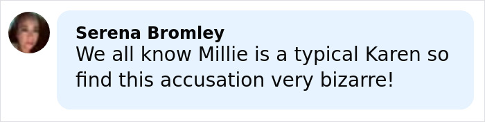 Comment by Serena Bromley expressing disbelief over harassment allegations linked to Millie Bobby Brown and David Harbour&rsquo;s relationship.