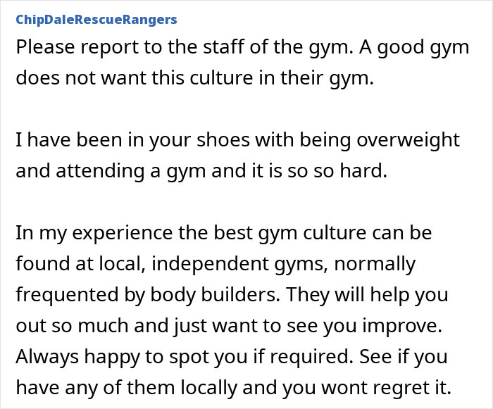 Obese Woman Gets Humiliated In The Gym, Feels Better When The Bullies Get Banned