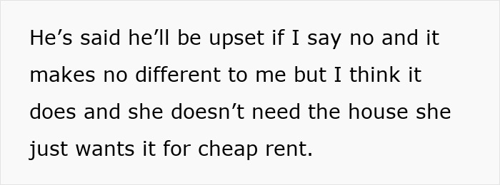 Text excerpt showing a girlfriend feeling uneasy about sleeping arrangements when boyfriend plans to host a newly single friend. Text excerpt showing a girlfriend feeling uneasy about sleeping arrangements when boyfriend plans to host a newly single friend.