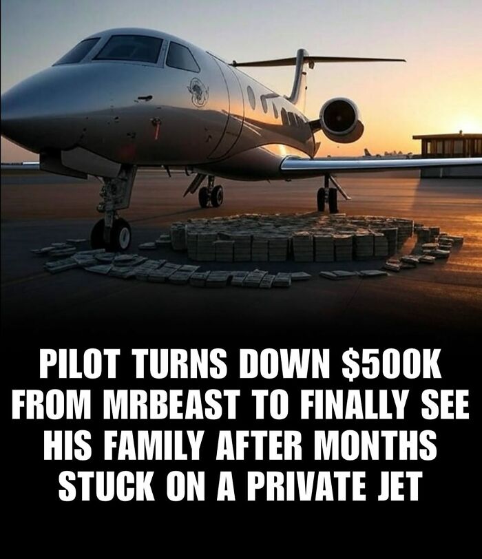 Private jet on runway with stacks of cash, illustrating an IG page sharing daily facts and interesting stories.