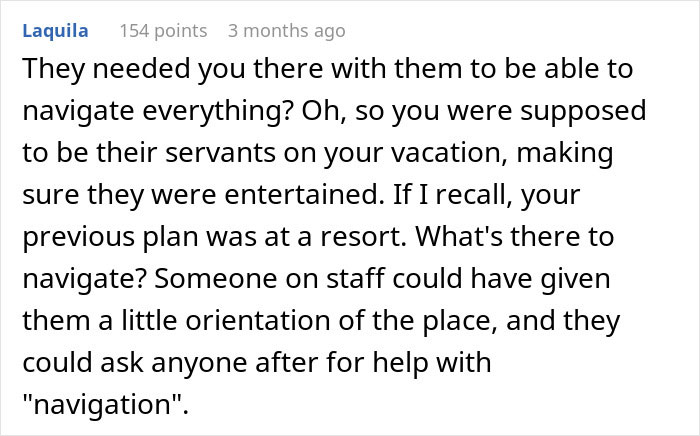 MIL announces she's coming with couple on their vacation but gets outplayed in a family travel confrontation scenario. MIL announces she's coming with couple on their vacation but gets outplayed in a family travel confrontation scenario.