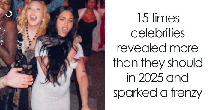 15 Moments When Celebrities Flashed Way More Than A Smile In Photos In 2025