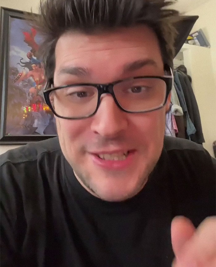 Man with glasses and spiked hair smiling and speaking indoors, relating to U.S. soldiers and hilarious letters kids send them. Man with glasses and spiked hair smiling and speaking indoors, relating to U.S. soldiers and hilarious letters kids send them.