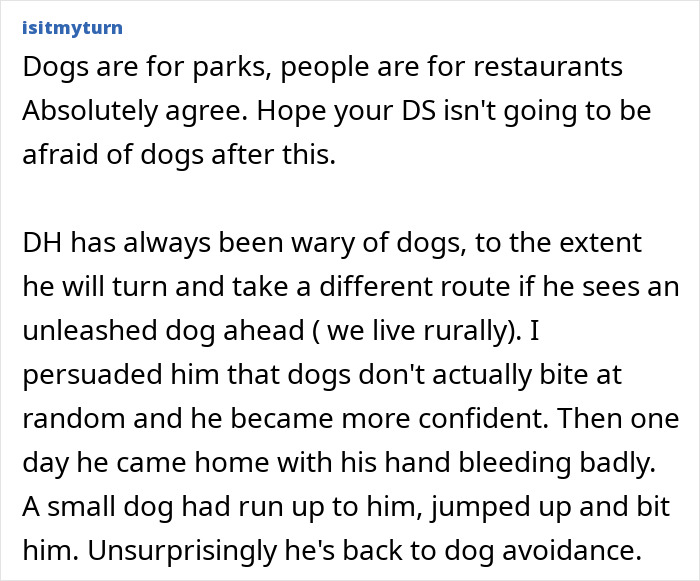 Discussion about dog bite incident involving a child and negligent dog owners causing regret for the mom. Discussion about dog bite incident involving a child and negligent dog owners causing regret for the mom.