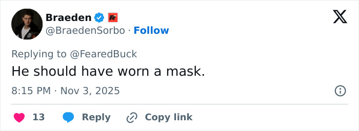 Tweet by a YouTuber commenting on a Bonnie Blue interview with a hazmat setup and controversial remarks going viral. Tweet by a YouTuber commenting on a Bonnie Blue interview with a hazmat setup and controversial remarks going viral.