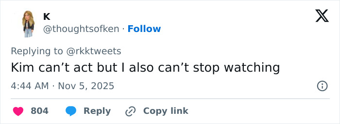 Screenshot of a Twitter comment criticizing acting in All's Fair, highlighting some of the worst scenes after premiere reviews. Screenshot of a Twitter comment criticizing acting in All's Fair, highlighting some of the worst scenes after premiere reviews.