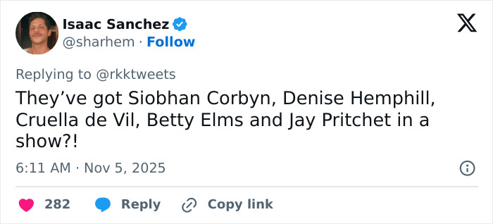 Screenshot of a tweet criticizing the worst scenes from All's Fair after its premiere with disastrous reviews. Screenshot of a tweet criticizing the worst scenes from All's Fair after its premiere with disastrous reviews.