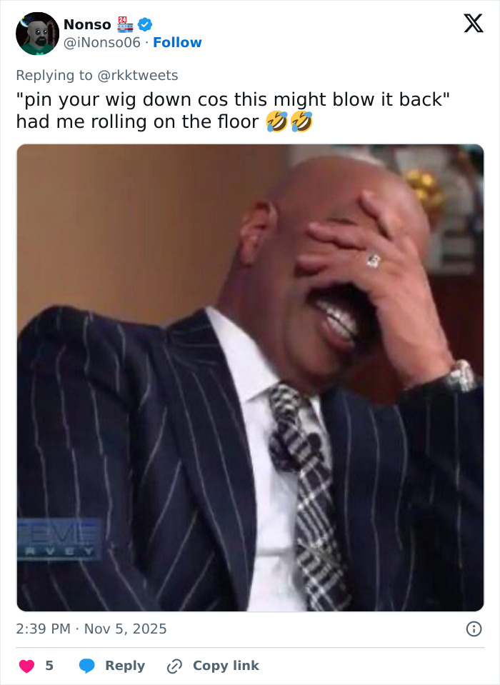 Man in pinstripe suit covering face with hand, reacting to the worst scenes from All's Fair after premiere reviews. Man in pinstripe suit covering face with hand, reacting to the worst scenes from All's Fair after premiere reviews.