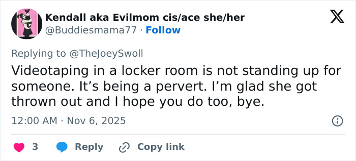 Tweet criticizing Joey Swoll’s opinion on Gold’s Gym trans locker controversy, sparking heated online backlash. Tweet criticizing Joey Swoll’s opinion on Gold’s Gym trans locker controversy, sparking heated online backlash.