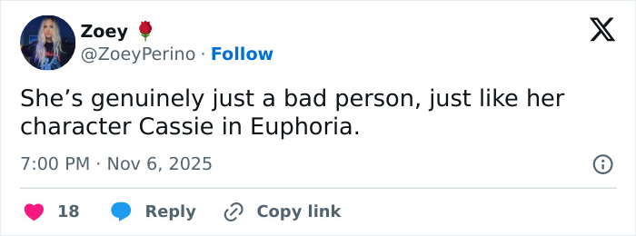 Screenshot of a tweet about Sydney Sweeney related to the jeans scandal sparking public fury and backlash. Screenshot of a tweet about Sydney Sweeney related to the jeans scandal sparking public fury and backlash.