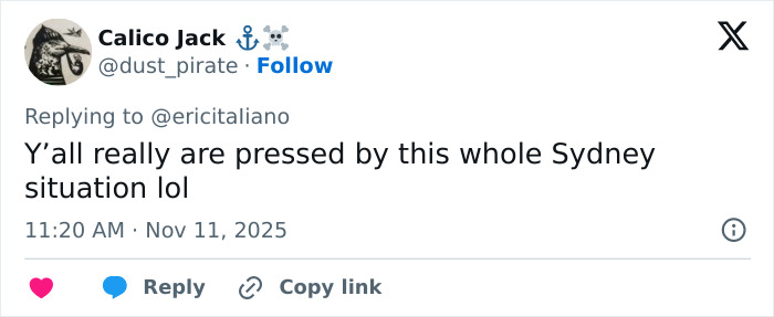 Screenshot of a tweet reacting to Sydney Sweeney and PR reps doing damage control after Christy tanks at box office. Screenshot of a tweet reacting to Sydney Sweeney and PR reps doing damage control after Christy tanks at box office.