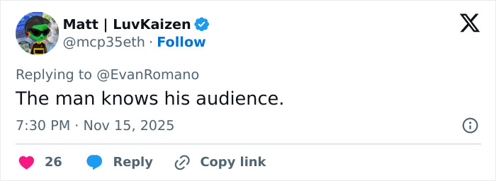 Tweet by Matt LuvKaizen responding to Evan Romano, praising Timothée Chalamet’s painful Zoom call with PR team, leaving fans stunned.