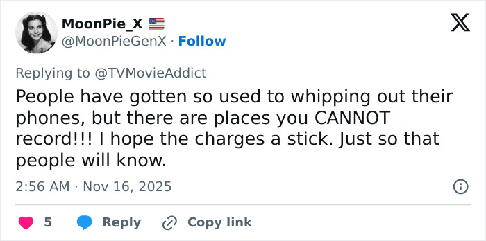 Tweet discussing concerns about privacy and recording, related to DoorDash driver arrested for filming undressed customer.