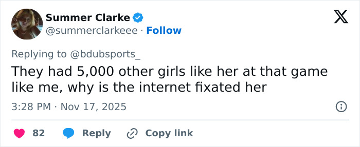 Social media user reacting to stunning woman identified after going viral at Georgia-Texas game with wild comments. Social media user reacting to stunning woman identified after going viral at Georgia-Texas game with wild comments.