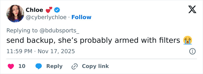 Viral tweet reacting to stunning woman identified at Georgia-Texas game, sparking wild online responses and comments.