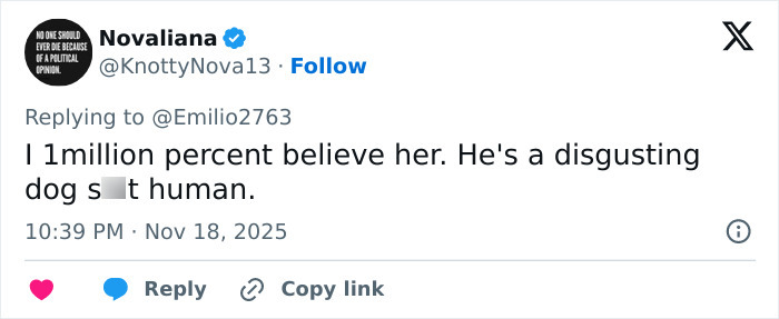 Screenshot of a social media post showing public reaction to Amanda Bynes breaking silence on disgusting claims against Dan Schneider. Screenshot of a social media post showing public reaction to Amanda Bynes breaking silence on disgusting claims against Dan Schneider.