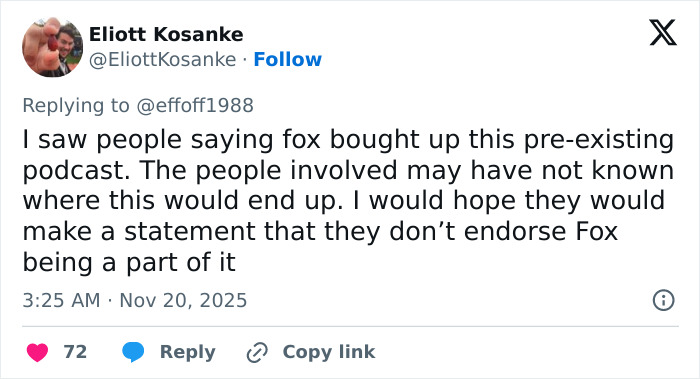 Tweet discussing controversy over Fox Faith Project and people's reactions to Kristen Bell joining the Fox Faith Project. Tweet discussing controversy over Fox Faith Project and people's reactions to Kristen Bell joining the Fox Faith Project.