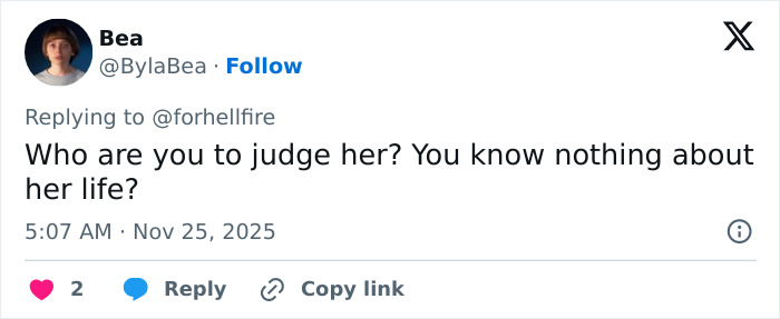 Screenshot of a social media reply expressing frustration about fans reacting to Millie Bobby Brown legally changing her name. Screenshot of a social media reply expressing frustration about fans reacting to Millie Bobby Brown legally changing her name.