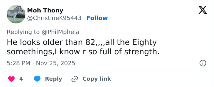 Tweet about Calvin Klein, 83, stumbling and public reaction to her 36-year-old boyfriend's response. Tweet about Calvin Klein, 83, stumbling and public reaction to her 36-year-old boyfriend's response.