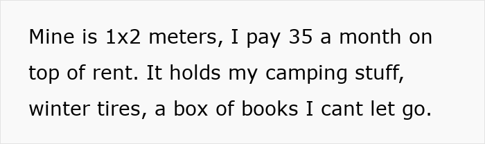 Small aunt-crib-storage-baby unit measuring 1x2 meters used to store camping gear, winter tires, and books for monthly rent. Small aunt-crib-storage-baby unit measuring 1x2 meters used to store camping gear, winter tires, and books for monthly rent.