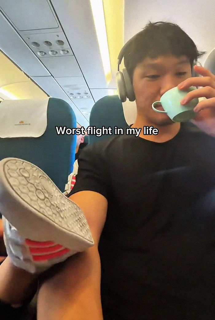 Frequent Traveler Calls This Flight The Worst In His Life As He Gets Kicked By A Kid