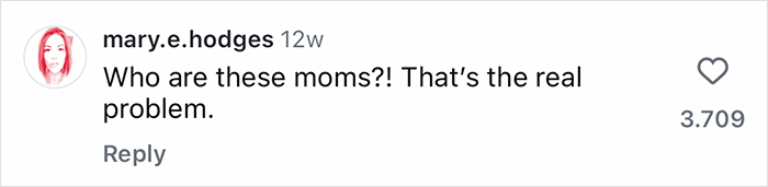 Comment reading Who are these moms?! That’s the real problem, emphasizing Gen-Z workers relying on mom to fight work battles.