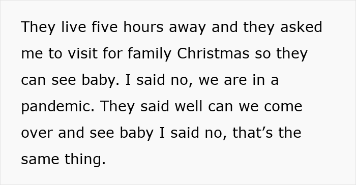 Text message conversation about family visiting during Christmas amid pandemic concerns, leading to tension and refusal. Text message conversation about family visiting during Christmas amid pandemic concerns, leading to tension and refusal.